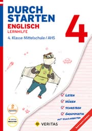 Cover von Durchstarten Englisch 4. Klasse Mittelschule/AHS Lernhilfe (mit Audio-CD)
