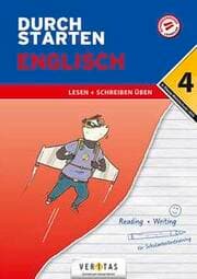 Cover von Durchstarten Englisch 4. Klasse Mittelschule/AHS Lesen und Schreiben üben