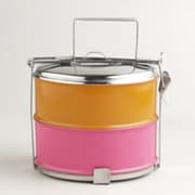 Cover von Lunchbox Karma Dabba-Box orange & rosa