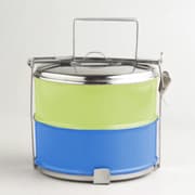 Cover von Lunchbox Karma Dabba-Box grün & blau