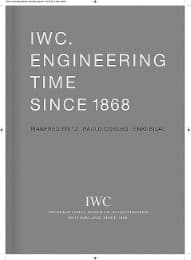 Cover von IWC Schaffhausen: Engineering Time since 1868