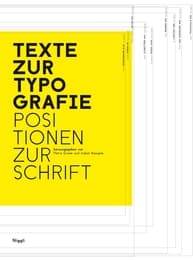 Cover von Texte zur Typografie - Positionen zur Schrift