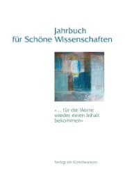 Cover von Jahrbuch für Schöne Wissenschaften 3