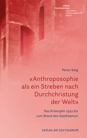Cover von 'Anthroposophie als ein Streben nach Durchchristung der Welt'