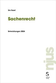 Cover von Sachenrecht