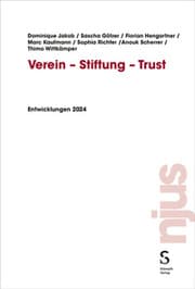 Cover von Verein - Stiftung - Trust