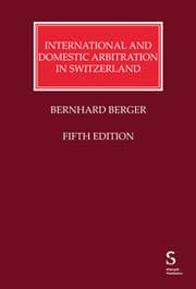 Cover von International and Domestic Arbitration in Switzerland