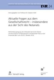 Cover von Aktuelle Fragen aus dem Gesellschaftsrecht - insbesondere aus der Sicht des Notariats