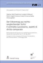 Cover von Der Erbvertrag aus rechtsvergleichender Sicht / Il contratto successorio, aspetti di diritto comparato