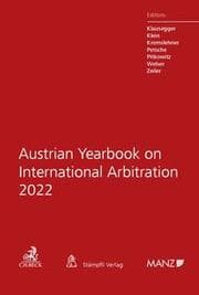 Cover von Austrian Yearbook on International Arbitration 2022