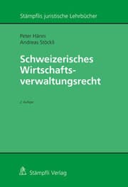 Cover von Schweizerisches Wirtschaftsverwaltungsrecht
