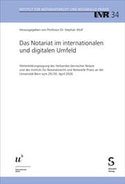 Cover von Das Notariat im internationalen und digitalen Umfeld