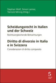 Cover von Scheidungsrecht in Italien und der Schweiz / Diritto di divorzio in Italia e in Svizzera