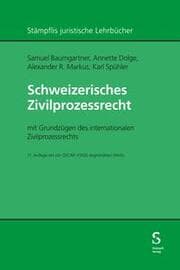Cover von Schweizerisches Zivilprozessrecht