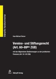 Cover von Vereins- und Stiftungsrecht (Art.60-89bis ZGB)