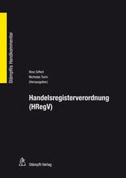 Cover von Handelsregisterverordnung (HRegV)
