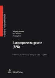 Cover von Bundespersonalgesetz (BPG)