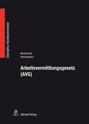 Cover von Arbeitsvermittlungsgesetz (AVG)