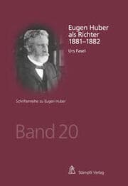 Cover von Eugen Huber als Richter 1881-1882