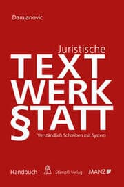 Cover von Juristische Textwerkstatt