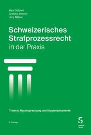 Cover von Schweizerisches Strafprozessrecht in der Praxis