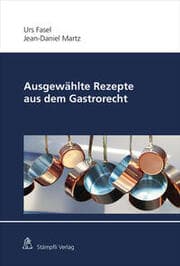 Cover von Ausgewählte Rezepte aus dem Gastrorecht