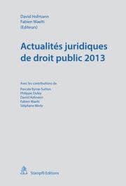 Cover von Actualités juridiques de droit public 2013