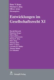 Cover von Entwicklungen im Gesellschaftsrecht XI