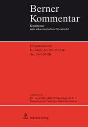Cover von Die Miete, Art. 256 - 259i OR