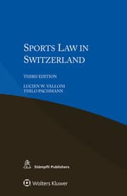 Cover von Sports Law in Switzerland