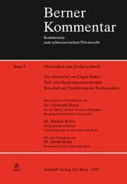 Cover von Materialien zum Zivilgesetzbuch Band I