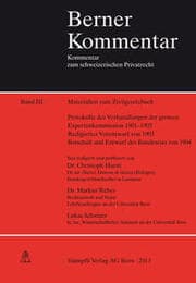 Cover von Materialien zum Zivilgesetzbuch Band III