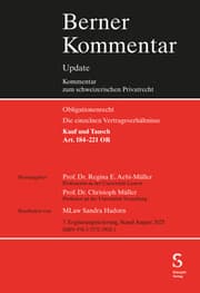 Cover von Kauf und Tausch, Art. 184-221 OR, 7. Ergänzungslieferung
