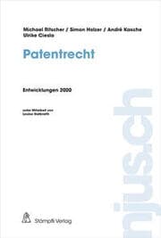 Cover von Patentrecht