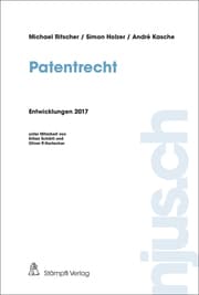 Cover von Patentrecht