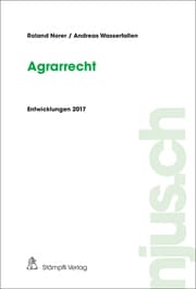 Cover von Agrarrecht