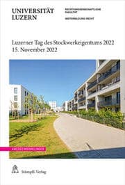 Cover von Luzerner Tag des Stockwerkeigentums 2022