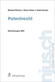 Cover von Patentrecht