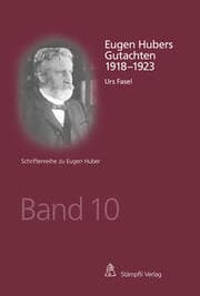 Cover von Eugen Hubers Gutachten 1918 - 1923