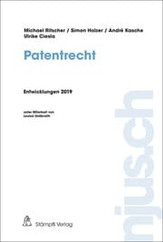 Cover von Patentrecht, Entwicklungen 2019