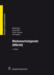 Cover von Markenschutzgesetz (MSchG)