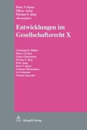 Cover von Entwicklungen im Gesellschaftsrecht X