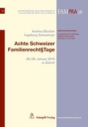 Cover von Achte Schweizer Familienrecht§Tage