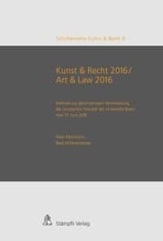 Cover von Kunst & Recht 2016 / Art & Law 2016