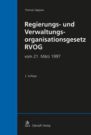 Cover von Regierungs- und Verwaltungsorganisationsgesetz RVOG