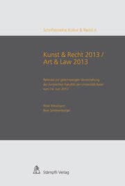 Cover von Kunst & Recht 2013/Art & Law 2013