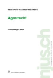 Cover von Agrarrecht, Entwicklungen 2010