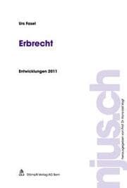 Cover von Erbrecht, Entwicklungen 2011