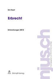 Cover von Erbrecht Entwicklungen 2012