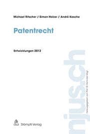 Cover von Patentrecht